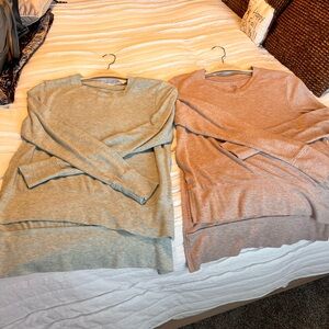 SOLD - Two ALO Brand yoga tops size small - like new size small